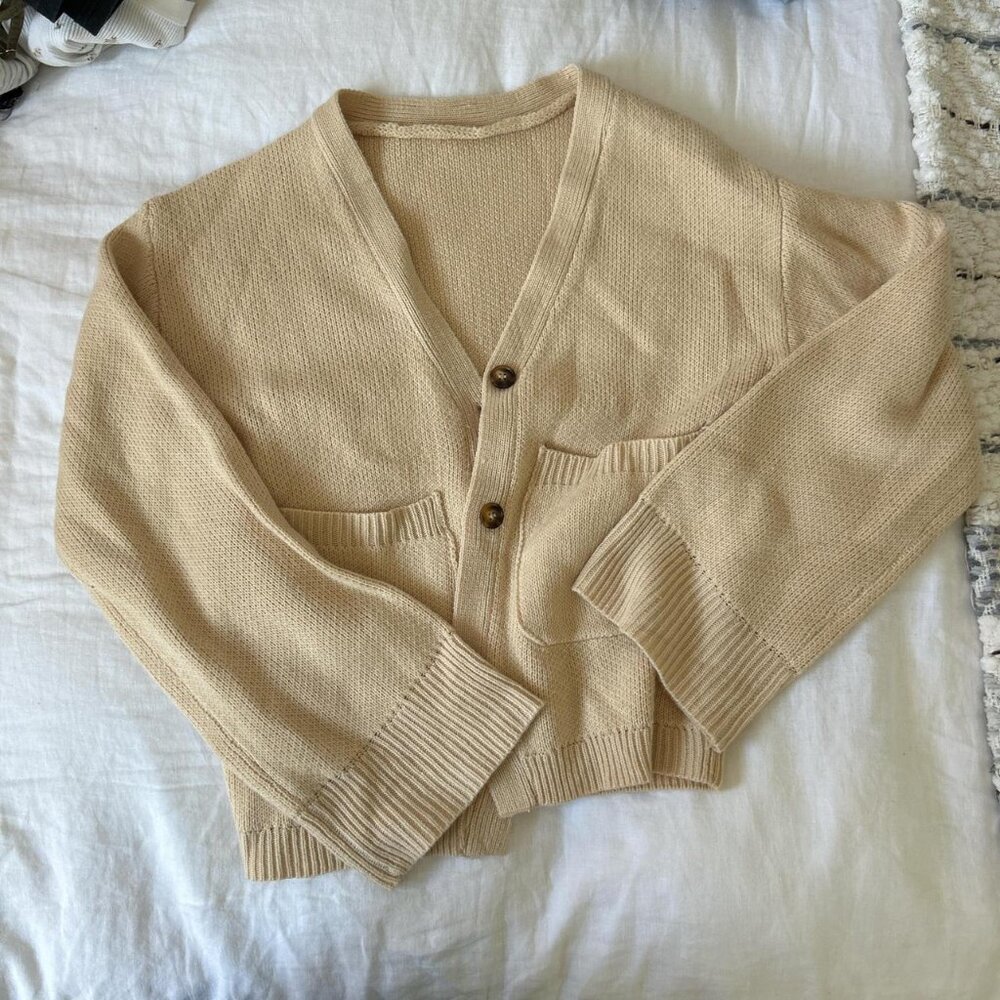 Cream Cardigan size small - Picture 1 of 2